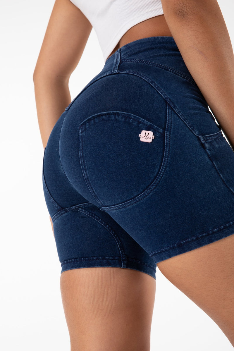 Casual Cool Multiple Buckle Denim Booty Shorts Women Contrast Stitching  Sexy Short Gradient High Waisted Jeans – TD Mercado