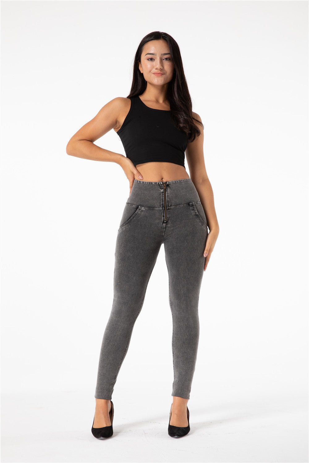 High Waist Shaping Pants - Olive – Melody South Africa